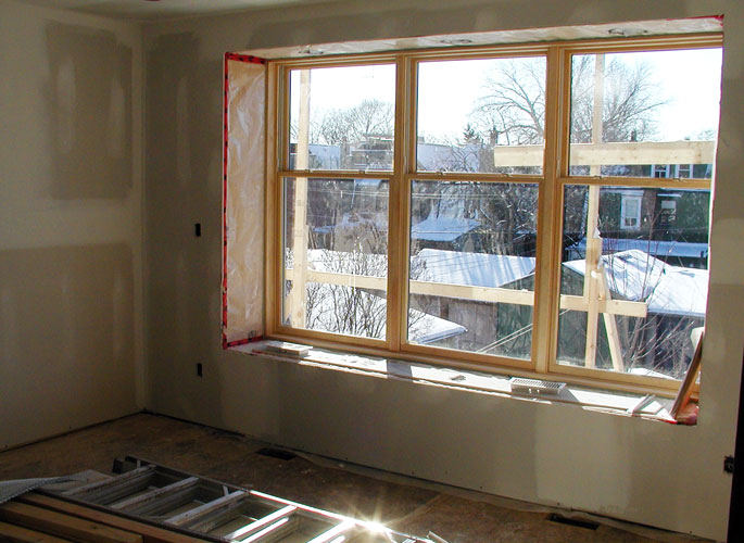 New Bay Window - Gypsum Board Completed